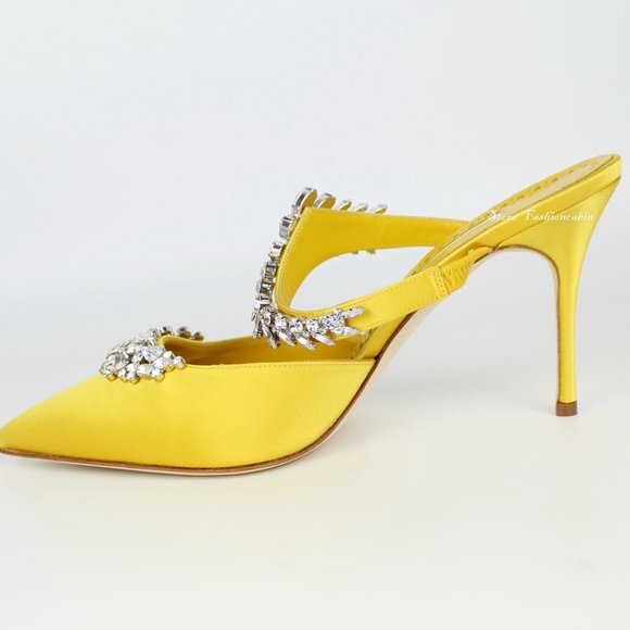 NEW MANOLO BLAHNIK Lurum Mules - Picture 7 of 15